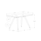 Monarch Specialties Computer Desk, Home Office, Laptop, 48"L, Work, Metal, Tempered Glass, White, Contemporary, Modern I 1032 - alternate 4